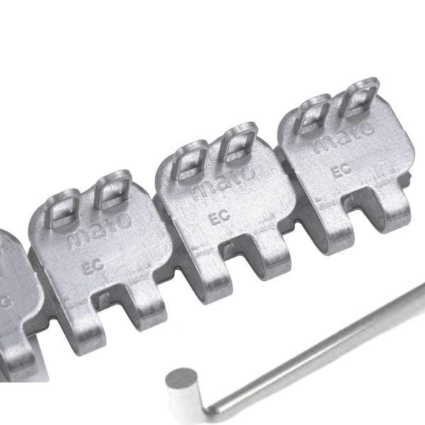 Mato EasyClip Galvanised Steel Belt Conveyor Belt Fasteners EC187G with Solid Steel Pin ECP187SP - EngineeringStores.co.uk